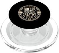Coffee Is The Fuel For The Creative Soul Caffeine Brew - PopSockets PopGrip for MagSafe