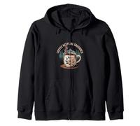 Coffee Keeps Me Grounded Morning Necessities Caffeine |- Zip Hoodie