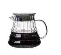 Coffee Kettle Coffee Carafe Standard Server for Pour Over Maker Clear Pot with Lid 360ml/600ml/800ml(600ml)