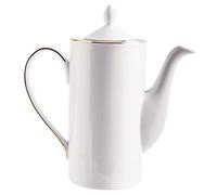 Coffee Kettle Leaf Water Handle Flower Pot Japanese Pour for Beverage Dispenser Tea Home Teapot Over Accessory Drinks Porcelain Household Cold Milk Office White Lid Juice ( Color : Wit , Size : 21x19.