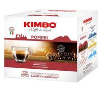 COFFEE KIMBO POMPEI - Box 100 A MODO MIO COMPATIBLE CAPSULES 7.4g