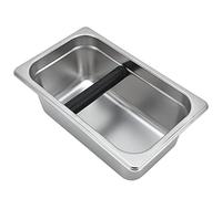 Coffee Knock Box, 10.4x6.3x3.9in Large Stainless Steel Espresso Pucks Container Coffee Grounds Bucket Espresso Machine Knock Box