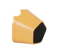 Coffee Knock Box Bin with Detachable Knocking Rod Coffee Grounds Knock Box Ground Dump Bin for Hotel Restaurant(Yellow)