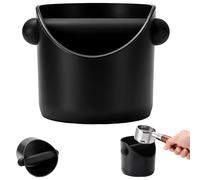 Coffee Knock Box, Coffee Grounds Knock Box, 11x10x10cm Coffee Waste Container for Home Baristas and Professional Use, Durable Knock Box with Stable Base