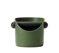 Coffee Knock Box Coffee Knock Box Espresso Grounds Container Anti Slip Powder Beveled Residue Dump Bin Bucket Barista Accessories Maker Tools(Dark Green)