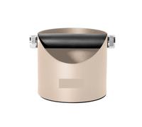 Coffee Knock Box,Compatible for Delonghi, Compatible for Breville, Espresso Grounds Container Professional Tools Home Barista Accessories(Khaki)