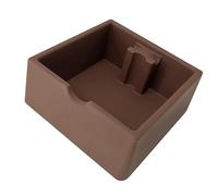 Coffee Knock Box Espresso Grounds Collection Bin Silicone Cafe Bar Accessory 6.30 x 5.91 x 2.56 Inch- Coffee