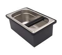 Coffee Knock Box, Espresso Grounds Container, Stainless Steel, Barista Accessories, Large