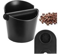 Coffee Knock Box, Espresso Knock Box Coffee Bin, Coffee Machine Accessories, Barista Knock Box for Coffee Ground, with Espresso Tamping Mat
