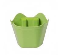 Coffee Knock Box for Espresso Grounds with Anti Slip Bottom, Noise Reduction ABS Plastic, Compact Curved Design for Efficient Ground Dumping and Easy Cleanup (Green)