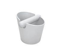 Coffee Knock Box Grind Dump Bin Anti Slip Removable Grounds,Compatible for Delonghi, Compatible for Breville, Barista Goods Accessories Espresso Maker Tools(550ml White)