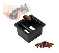 Coffee Knock Box, Grounds Disposal Bin Bottomless Embedded Flat Mouth Stainless Steel Coffee Grounds Container Disposal for Coffee Grounds