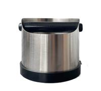 Coffee Knock Box,Removable Knock Bar Shock Absorbent Knock Coffee Ground Dump Bin for Kitchen,Coffee Grounds Bucket(Round Flat Mouth)