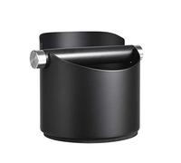 Coffee Knock Box, SANTOW Black Espresso Knock Box with Removable Knock Bar and Non-Slip Base - Dishwasher Safe, Stainless Steel Construction, Small Size