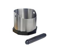 Coffee Knock Box - Stainless Steel Shockproof Coffee Pose Container | Espresso Disc Container with Non-Slip Base, Shock, Waste Cup for Kitchen