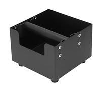 Coffee Knock Box, Stainless Steel Square Knock Box Coffee Grounds Container Disposal with Removable Cross Bar for Home Office Cafe