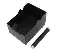Coffee Knock Box with Stick PTFE Steel Coffee Powder Ground Tamping Station Base Container Durable Space Saving for Baristas and Coffee Enthusiasts Easy to Install and Clean