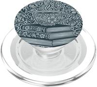 Coffee Knowledge Fuel For Thought Book Lover Reading PopSockets PopGrip for MagSafe