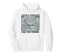 Coffee Knowledge Fuel For Thought Book Lover Reading Pullover Hoodie