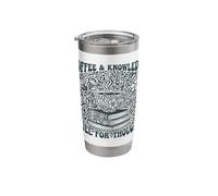 Coffee Knowledge Fuel for Thought Book Lover Reading Stainless Steel Insulated Tumbler