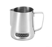 Coffee Latte Art Milk Pitcher with Stainless Steel Construction, Temperature Indicator and Volume Marks, Precision Spout, 350ml/600ml Capacity for Home for Barista Use(600ml 304)