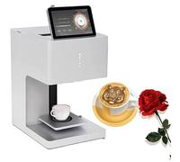Coffee Latte Machine 3D Latte Art Printer,WiFi Connection Touch Screen Digital WiFi Photo Selfie Upload,DIY Decoration Maker,for Coffee Shop,Milk Tea Shop White-EB-FCT