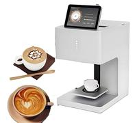 Coffee Latte Machine,3D Latte Art Printer with WiFi Connection and QR Code Scanning, Full Touch Screen Operation, Cakes Desserts Beer Biscuits Bread, 27x34x41cm