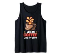 Coffee Like Lava Volcano Geologist Caffeine Humor Tank Top