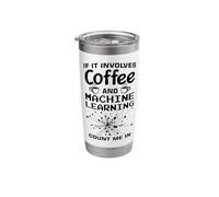 Coffee Lover AI Data Scientist Deep Learning Date Engineer Stainless Steel Insulated Tumbler