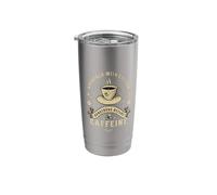 Coffee Lover Approach with Caution Dangerous Before Caffeine Stainless Steel Insulated Tumbler