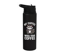 Coffee Lover Coffee Mogs Your Coffee Raccoon Stainless Steel Insulated Water Bottle
