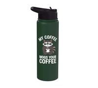 Coffee Lover Coffee Mogs Your Coffee Raccoon Stainless Steel Insulated Water Bottle
