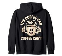Coffee Lover Funny Morning Drink Motivation Caffeine Office Zip Hoodie