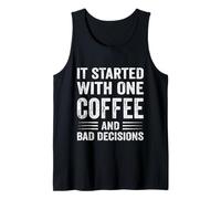 Coffee Lover Humor Caffeine Chaos Funny Caffeine Quote Tank Top