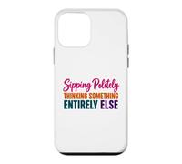 Coffee Lover Humor Sipping Politely Thinking Something Else Case for iPhone 12 mini