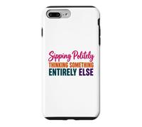 Coffee Lover Humor Sipping Politely Thinking Something Else Case for iPhone 7 Plus/8 Plus