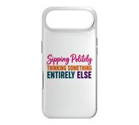Coffee Lover Humor Sipping Politely Thinking Something Else Case for iPhone Air