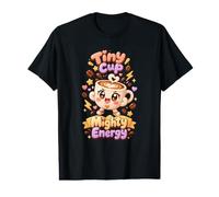 Coffee Lover Kawaii Motivation Cute Caffeine Mighty Energy Value Graphic T-Shirt