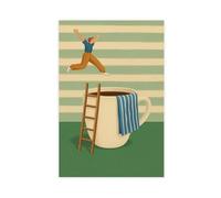 Coffee Lover Kitchen Decor Canvas Poster Wall Art Decor Print Picture Paintings for Living Room Bedroom Decoration 24x36inch(60x90cm)