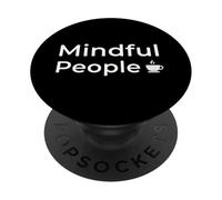 Coffee Lover - Mindful People Modern Minimal Typography PopSockets Adhesive PopGrip