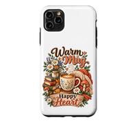 Coffee Lover Warm Mug Happy Heart Cozy Cottagecore Reading Case for iPhone 11 Pro Max