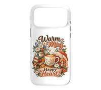 Coffee Lover Warm Mug Happy Heart Cozy Cottagecore Reading Case for iPhone 17 Pro Max