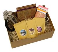 Coffee Lover's Gift Hamper - Stables ground coffee with cafetiere, mug, biscuits and tasting notes
