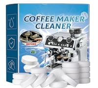 Coffee Machine Cleaner Descaler Tablets - 20 Count, Food-Grade Formula | Dissolves Scale/Grease/Coffee Residue, Quick Foaming Deep Clean, Degradable & Universal for All Brands