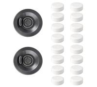 Coffee Machine Cleaning Accessories, Sage Cleaning Tablets, Espresso Machine Cleaning Tablets, Compatible with Various Coffee Machines, 2 Grey Pads with 16 Cleaning Tablets