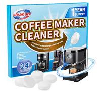 Coffee Machine cleaning and Descaling Tablets - 24 Pack, Removes Limescale, Deep Cleans, Enhances Coffee Taste, Extends Machine Lifespan, Compatible with All Brands and Types of Coffee machines