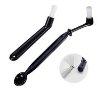 Coffee Machine Cleaning Brush Set, 2 Pieces Espresso Cleaner Brushes with Spoon Tool - Group Head Brush,Small Nylon Stainless Steel Bristles Brush for Grinders Home Kitchen Accessories