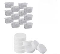 Coffee Machine Cleaning Kit with Filters, Descaling Tablets and Disc for NJ ES501 ES601 ES651 ES655CO ES701, Multi-Surface Cleaner for Espresso Makers(B)