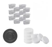 Coffee Machine Cleaning Kit with Filters, Descaling Tablets and Disc for NJ ES501 ES601 ES651 ES655CO ES701, Multi-Surface Cleaner for Espresso Makers(C)