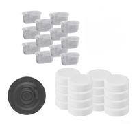 Coffee Machine Cleaning Kit with Filters, Descaling Tablets and Disc for NJ ES501 ES601 ES651 ES655CO ES701, Multi-Surface Cleaner for Espresso Makers(D)
